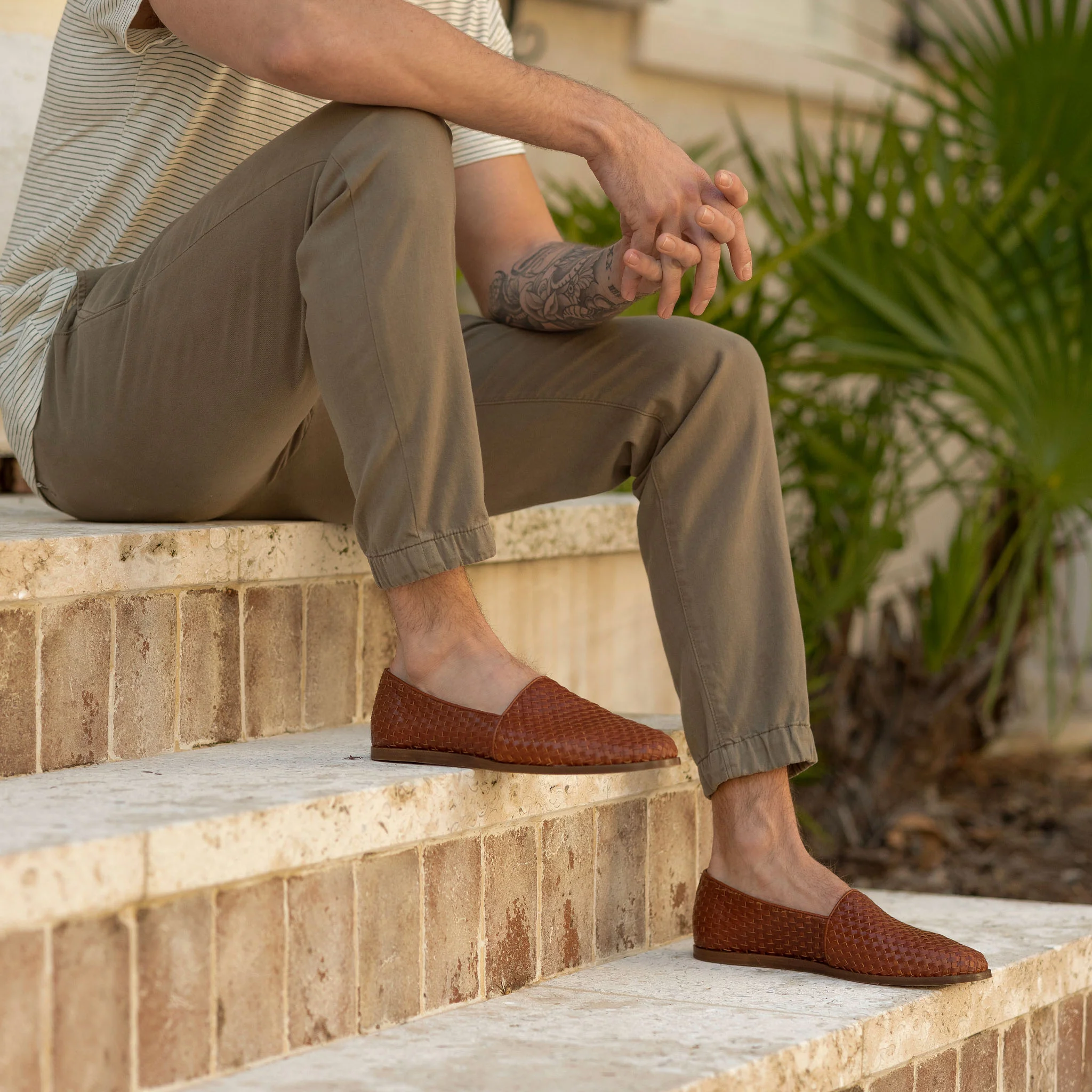 Alejandro Woven Slip-On 2.0 Woven Brandy - Image 6