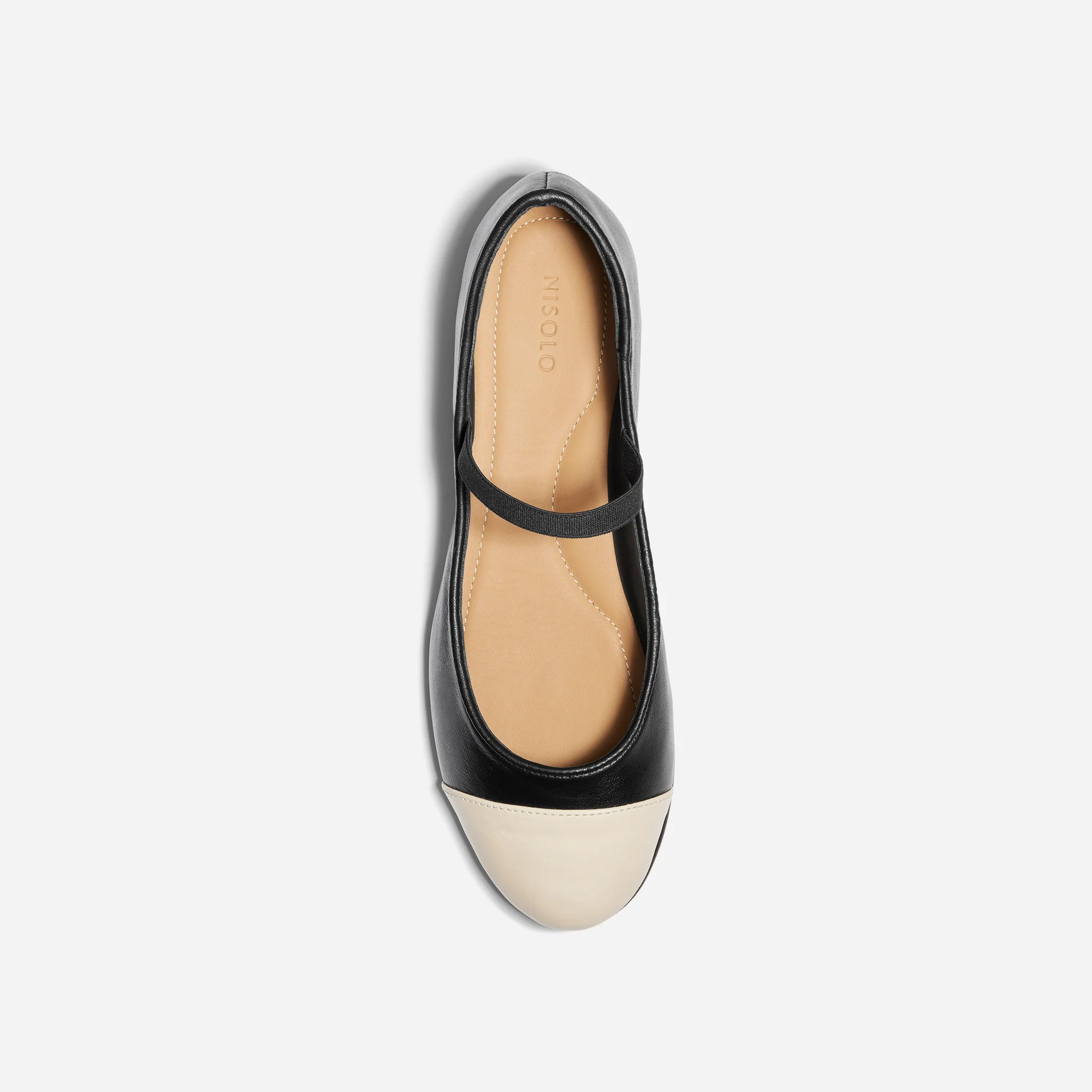 Bea Mary Jane Ballet Cap Toe Black/Bone - Image 4