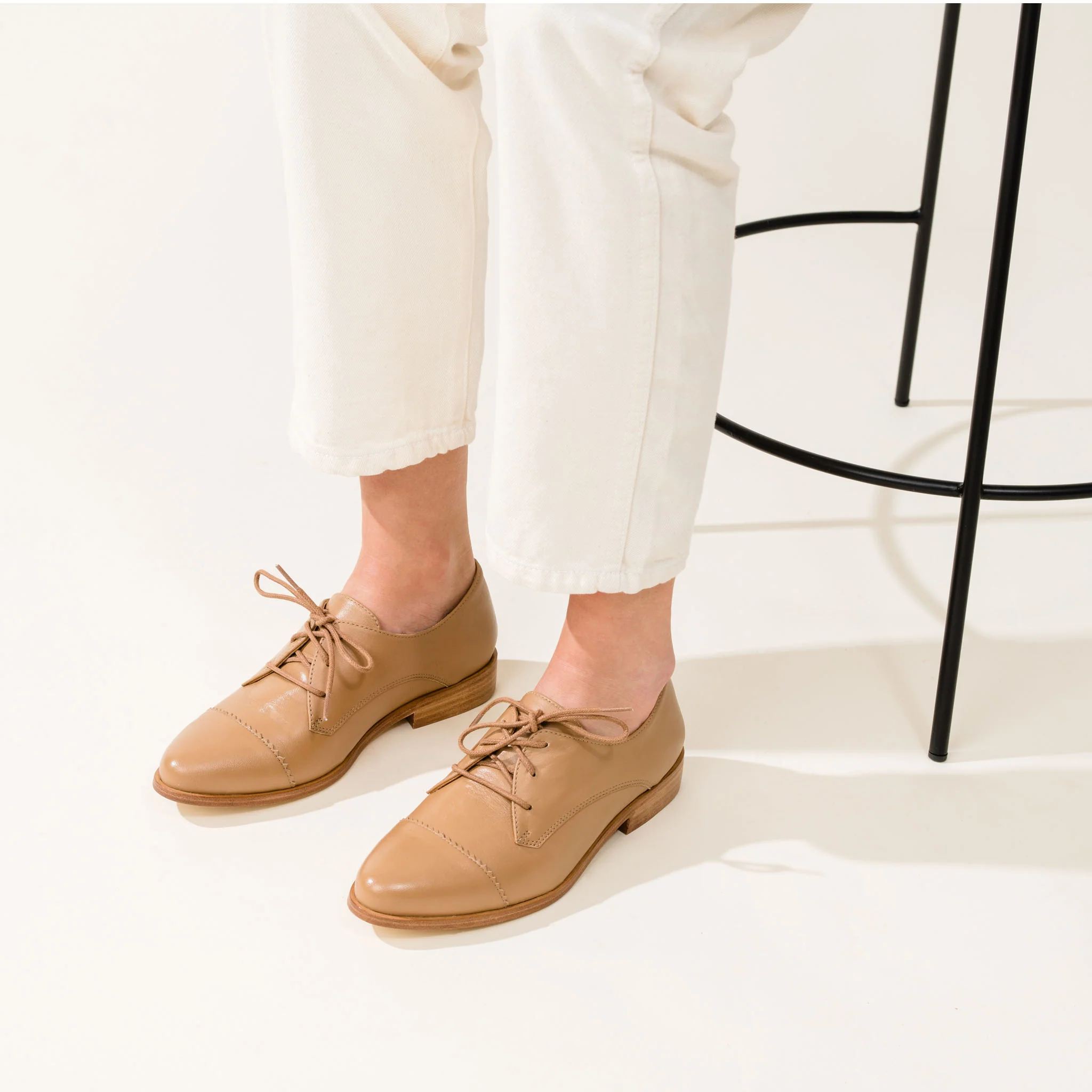 Emilia Cap Toe Oxford Almond - Image 7
