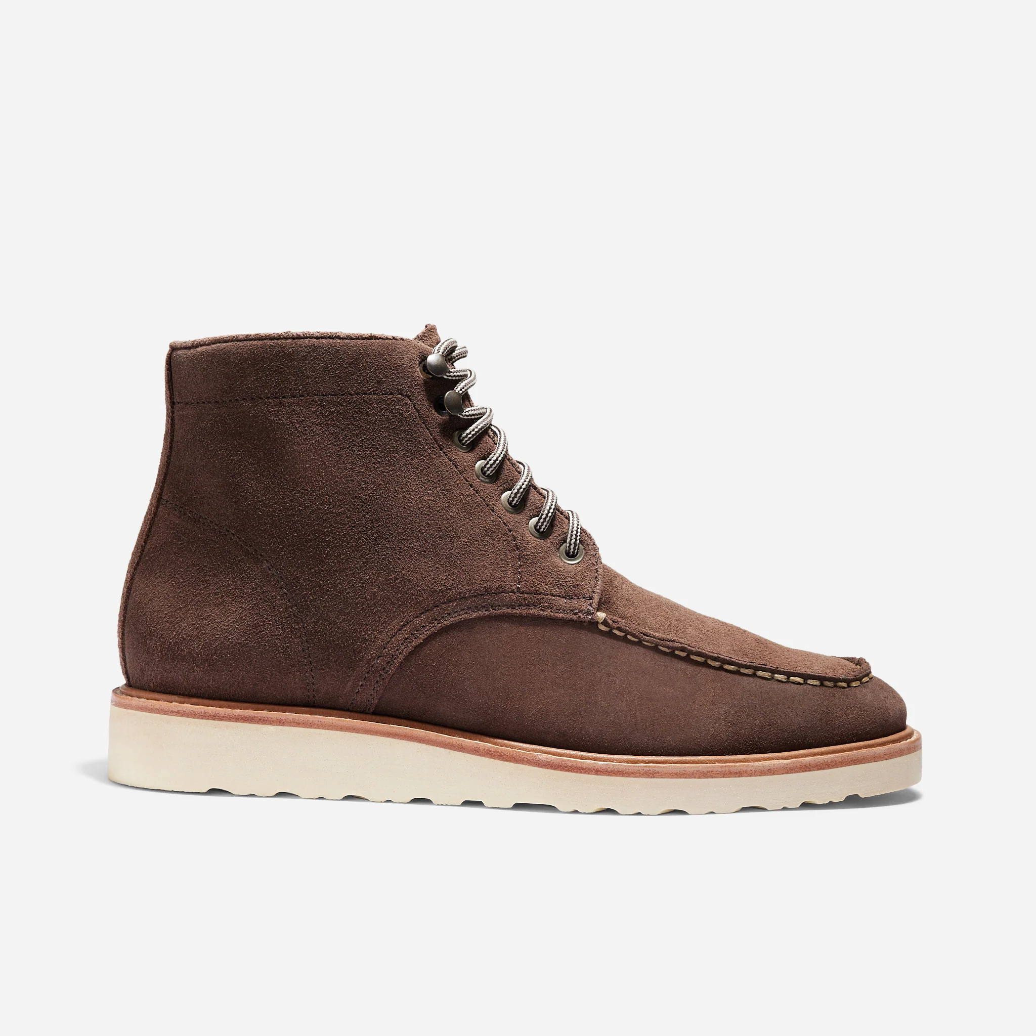 Mateo Moc Toe Boot Umber Brown Suede - Image 2